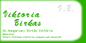 viktoria birkas business card